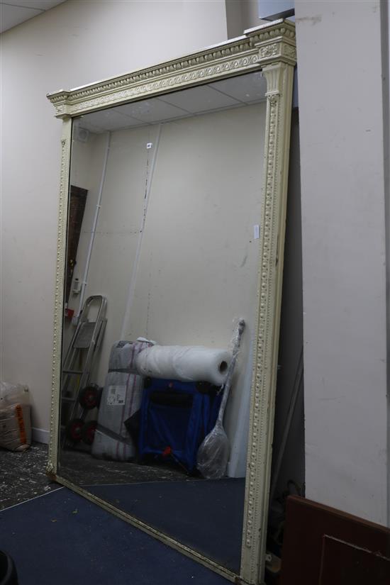 A large overmantel mirror, H.113cm